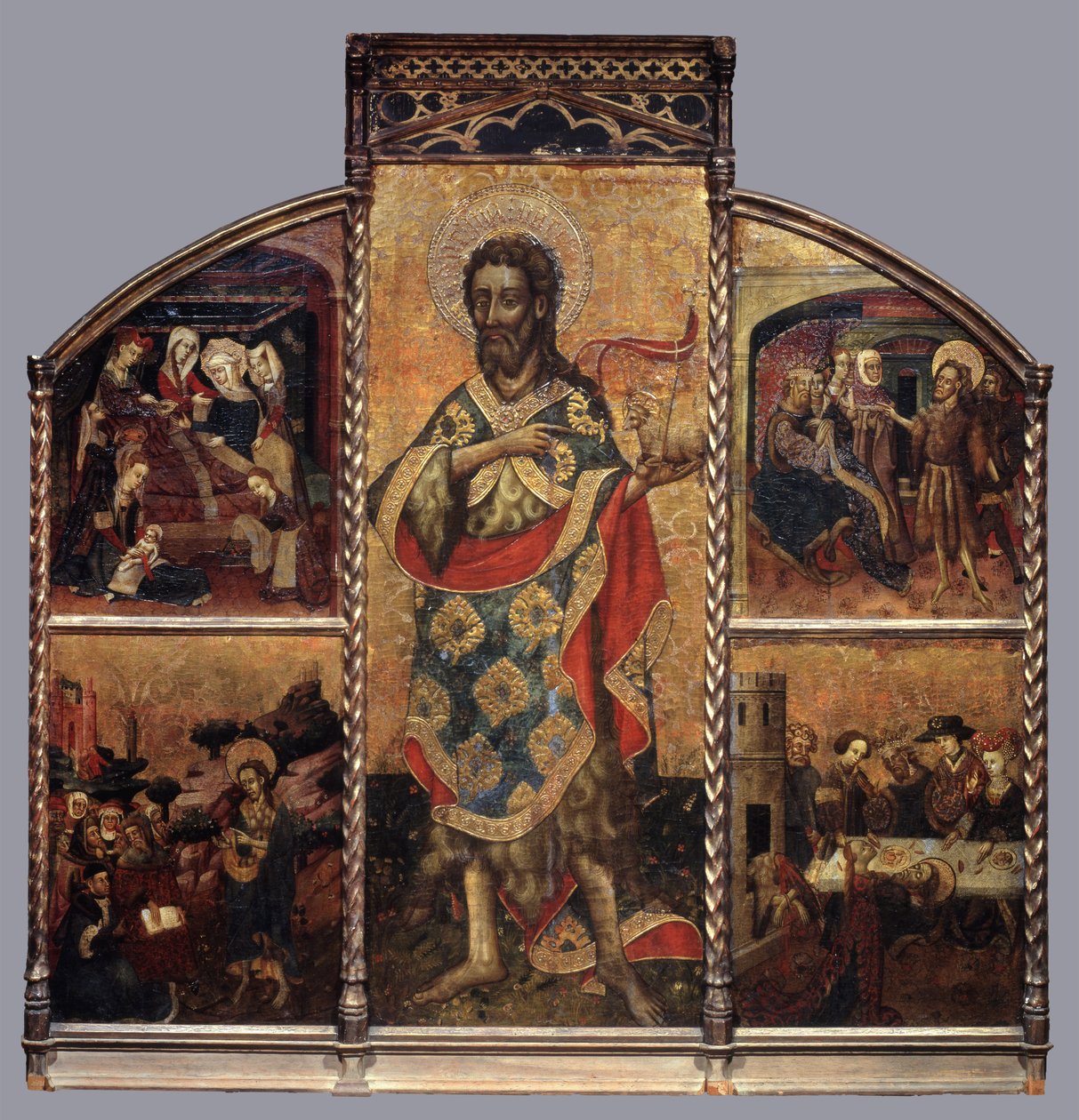 Altertavle av døperen Johannes, ca. 1440 (tempera på panel) av Blasco de Granen