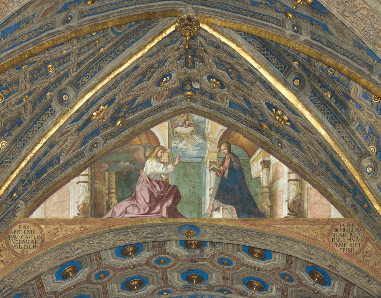 Apsis, Superarch, Boccaccio Boccaccino, Bebudelse 1506-07 av Boccaccio Boccaccino