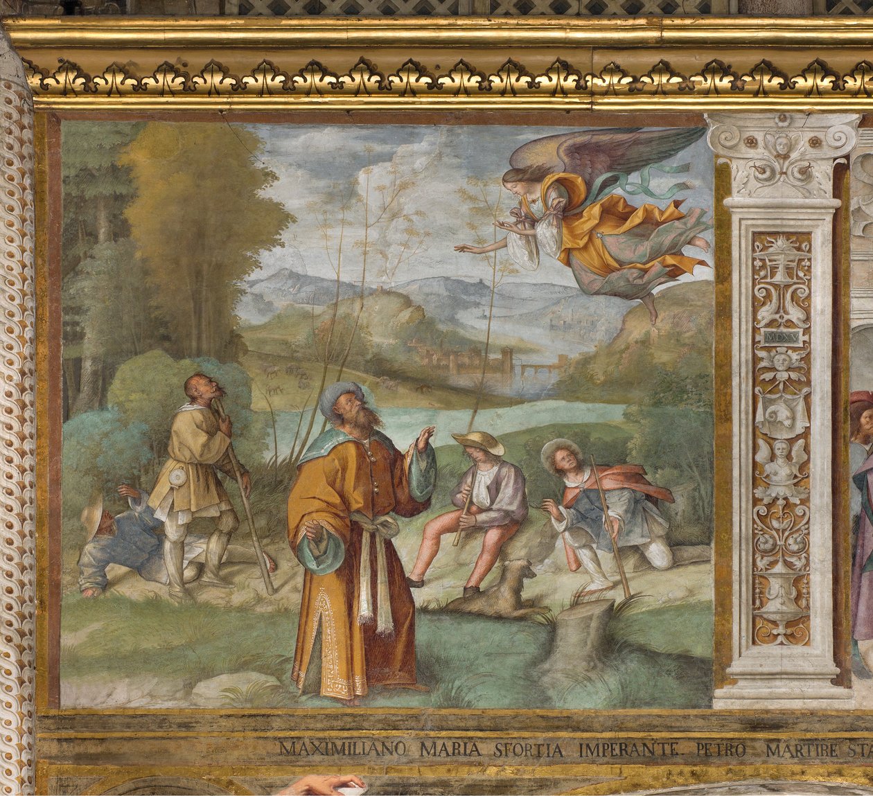 Central Aisle, First North Span, kunngjøring til Gioacchino, Boccaccio Boccaccino 1514-15 av Boccaccio Boccaccino