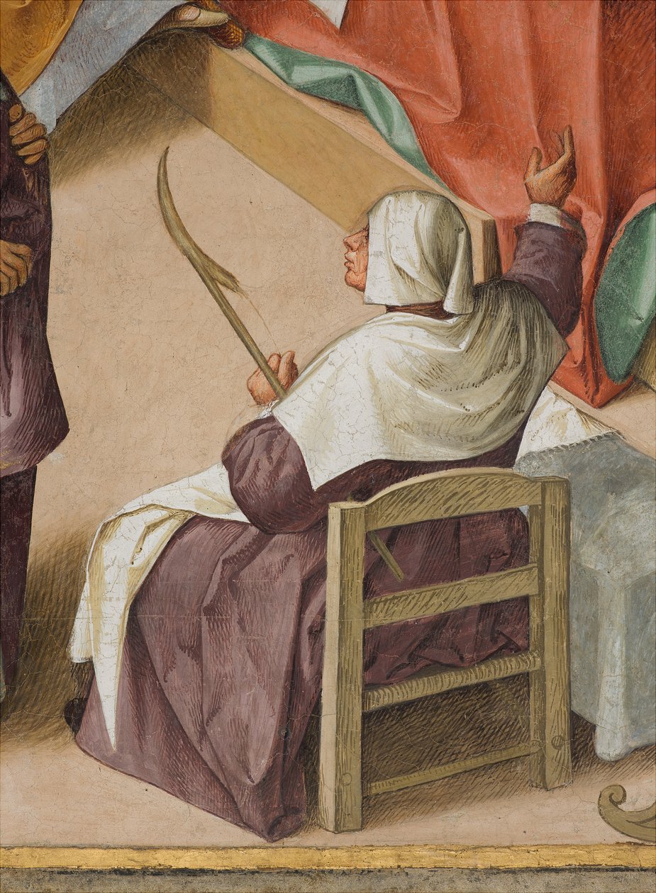 Central Nave, Second North Span, Jomfruens fødsel, Boccaccio Boccaccino 1514-15, detalj av Boccaccio Boccaccino