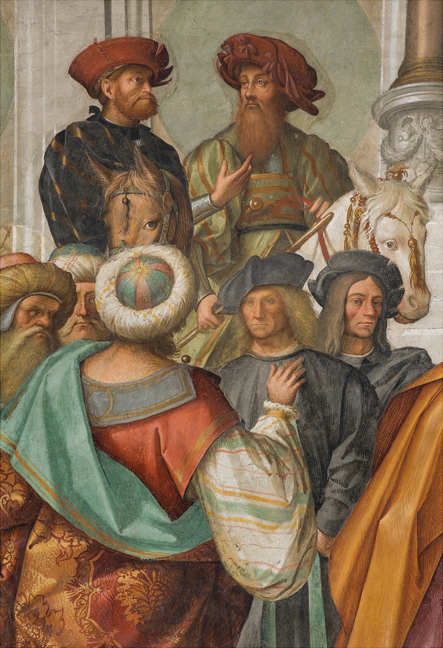 Central Nave, Second North Span, Marriage of the Virgin, Boccaccio Boccaccino 1514-15, Detalj av Boccaccio Boccaccino