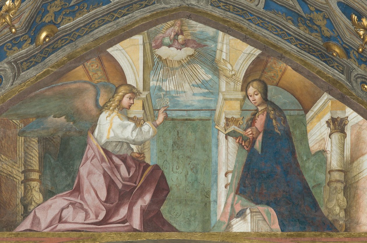 Sopran, Boccaccio Boccaccino, bebudelse 1506-07 av Boccaccio Boccaccino