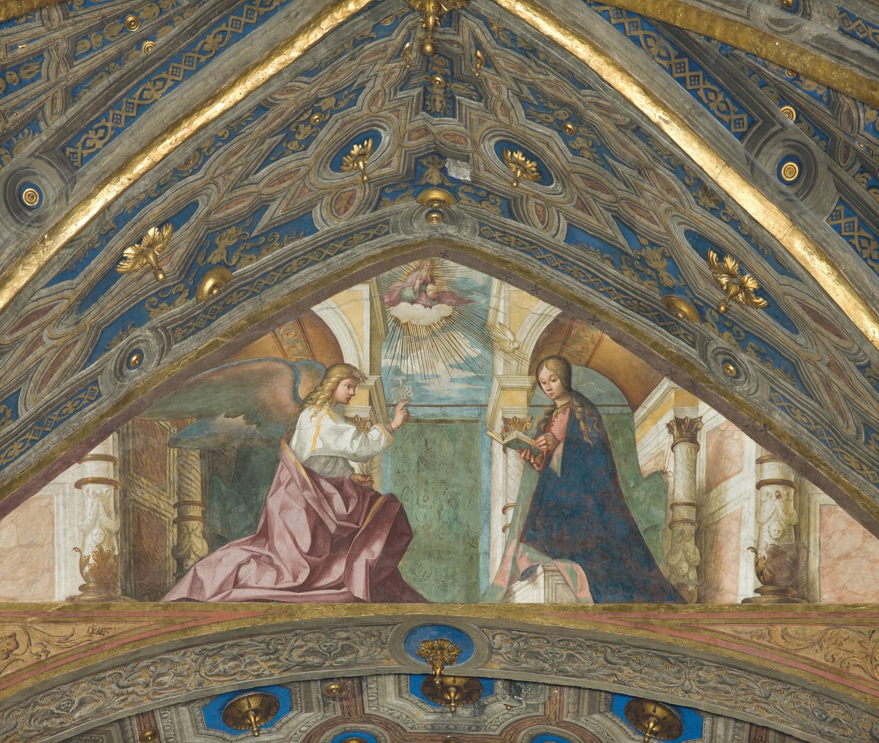 Sopran, Boccaccio Boccaccino, bebudelse 1506-07 av Boccaccio Boccaccino