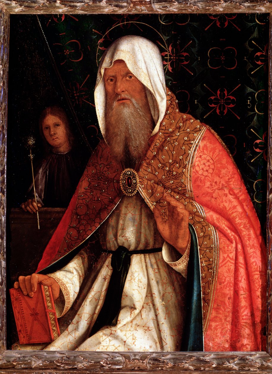 Apostelen Saint Matthew (Apostelen Saint Matthew) Maleri av Boccaccio Boccaccino (1467-1524) Firenze, Palazzo Pitti av Boccaccio Boccaccino