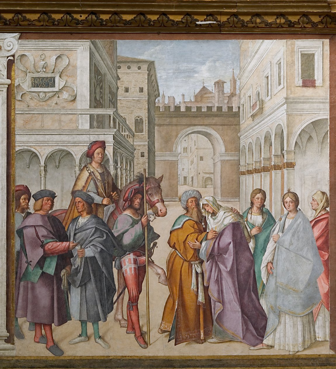 Møtet mellom St Joaquin og St Anne av Boccaccio Boccaccino