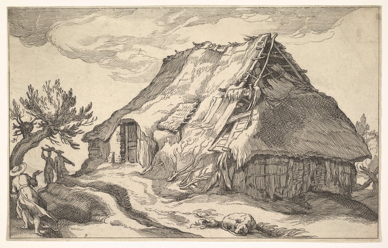 Landskap med våningshus, 1613. av Boetius Adams Bolswert