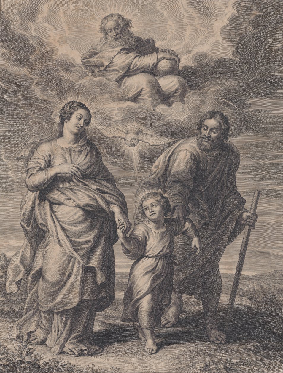 Tilbakekomsten fra Egypt, 1595-1659. av Boetius Adams Bolswert