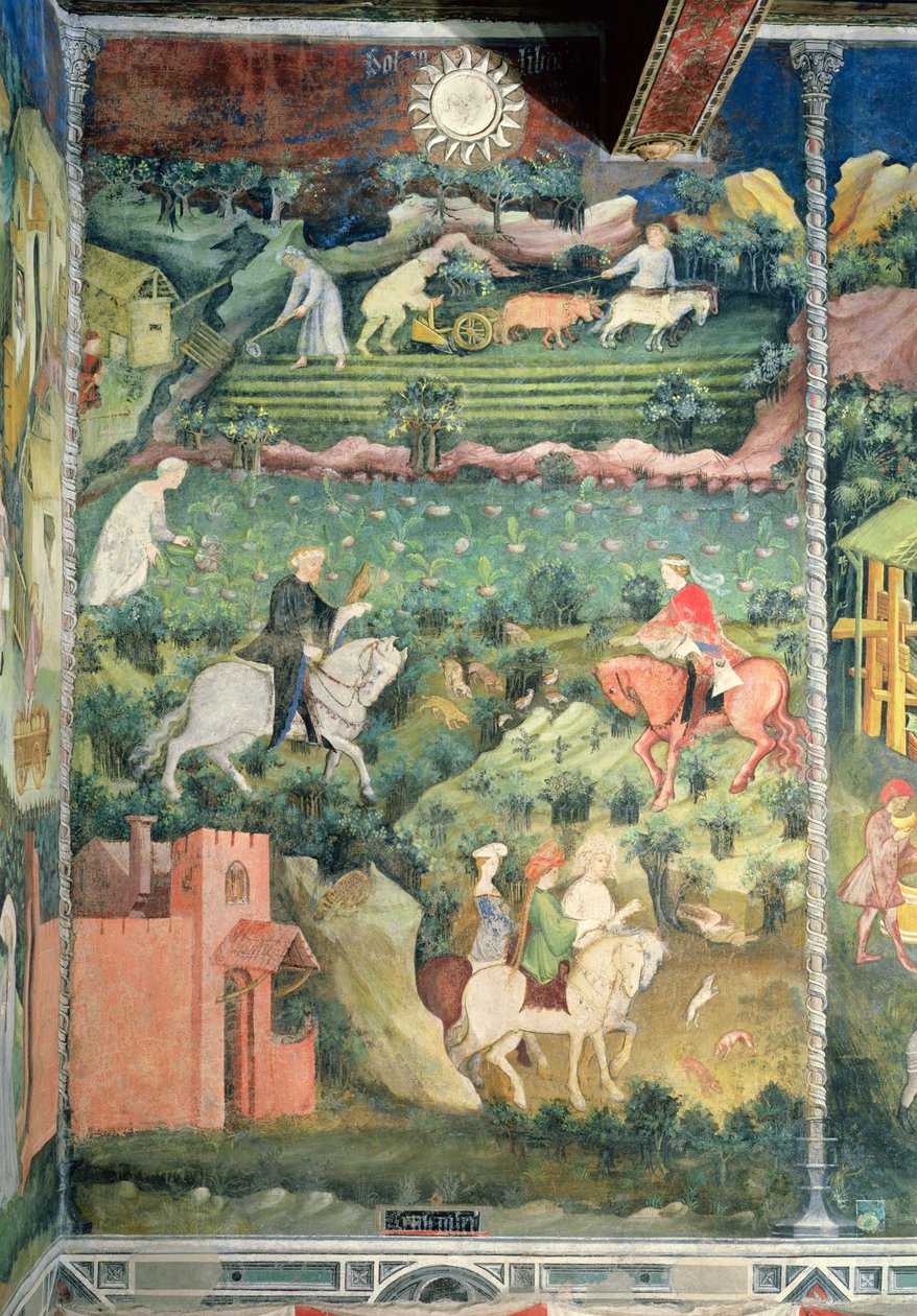 September måned, ca. 1400 av Bohemian School