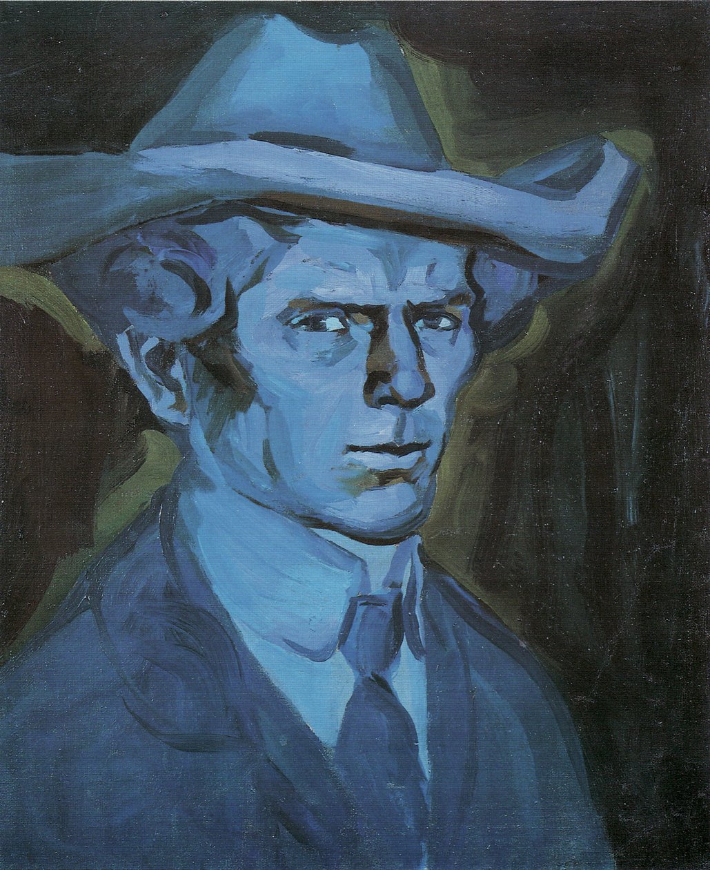 Selvportrett, 1909 av Bohumil Kubišta