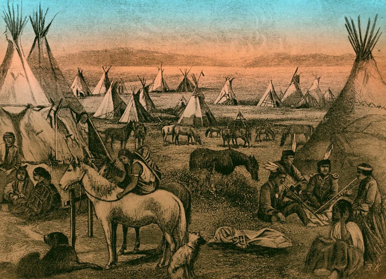 Navajo indisk leir av Bohuslav Kroupa