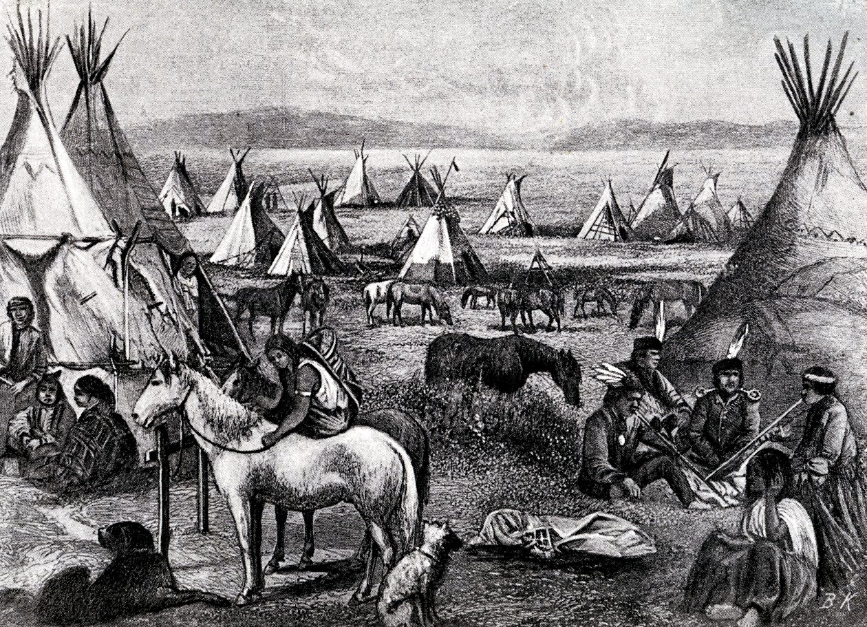 Navajo indisk leir av Bohuslav Kroupa