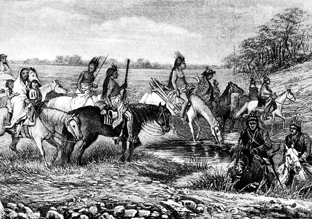 Navajo-indianere på stien av Bohuslav Kroupa