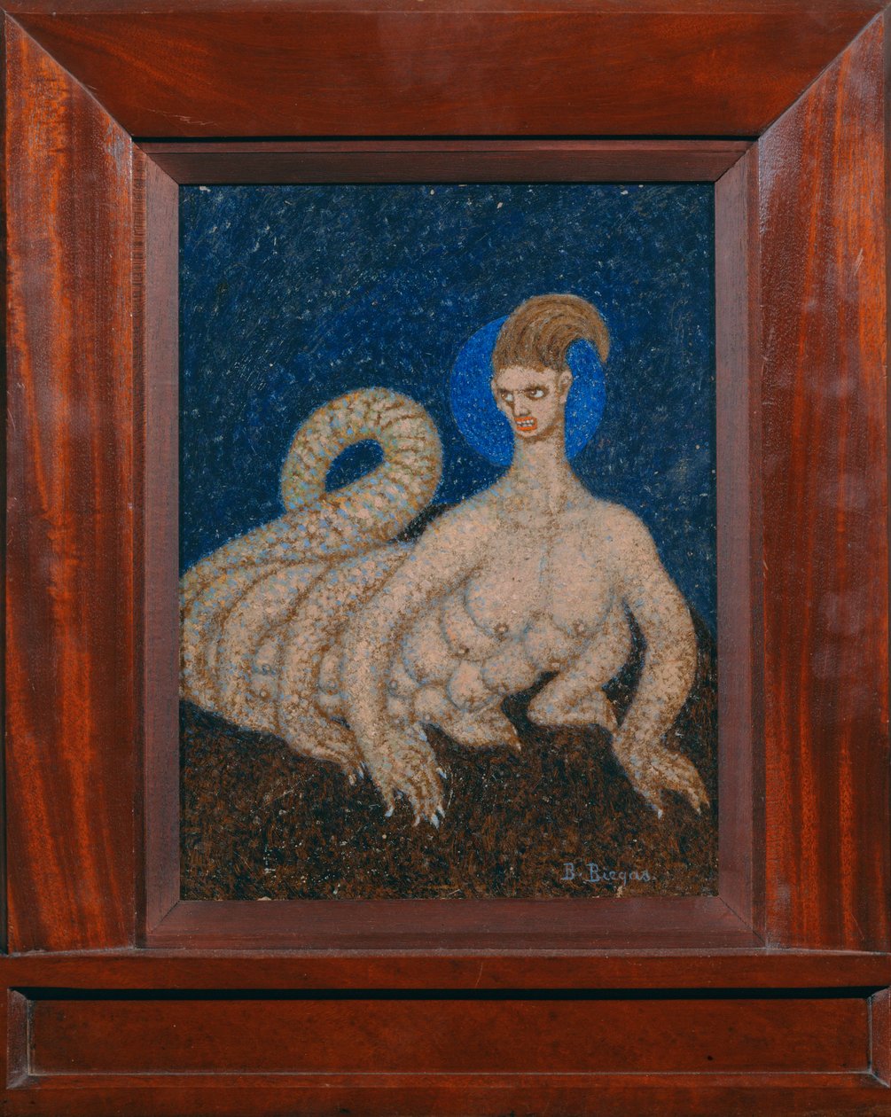 Den strålende vampyren (olje på papp) av Boleslaw Biegas