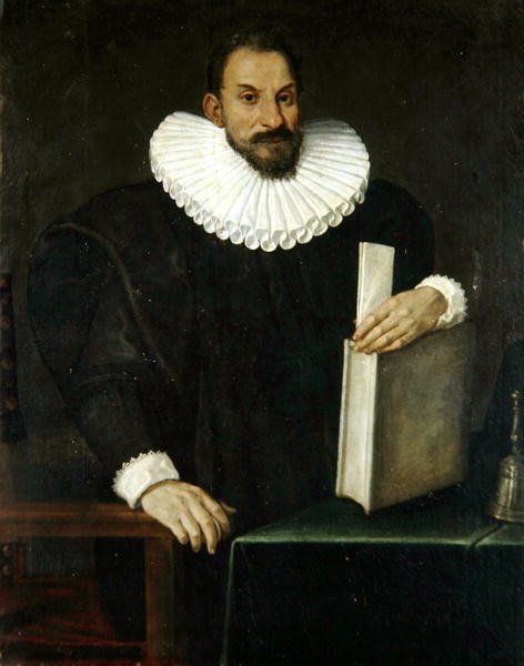 Portrett av en gentleman, sies å være Filippo Massini (1559-1617) ca. 1690 (olje på lerret) av Bolognese School