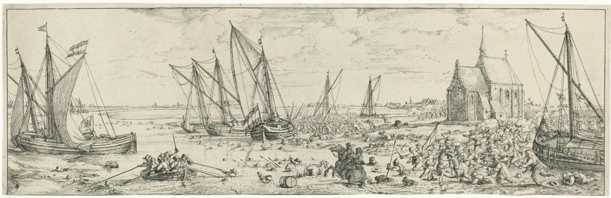 Mislykket angrep på Kallo festning, 1638 av Bonaventura Peeters (I)