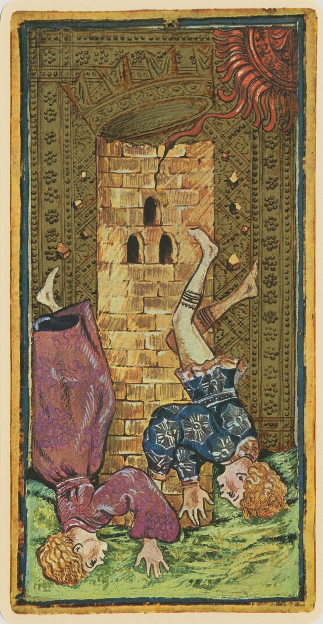 Tårnet, faksimile av et tarotkort fra 