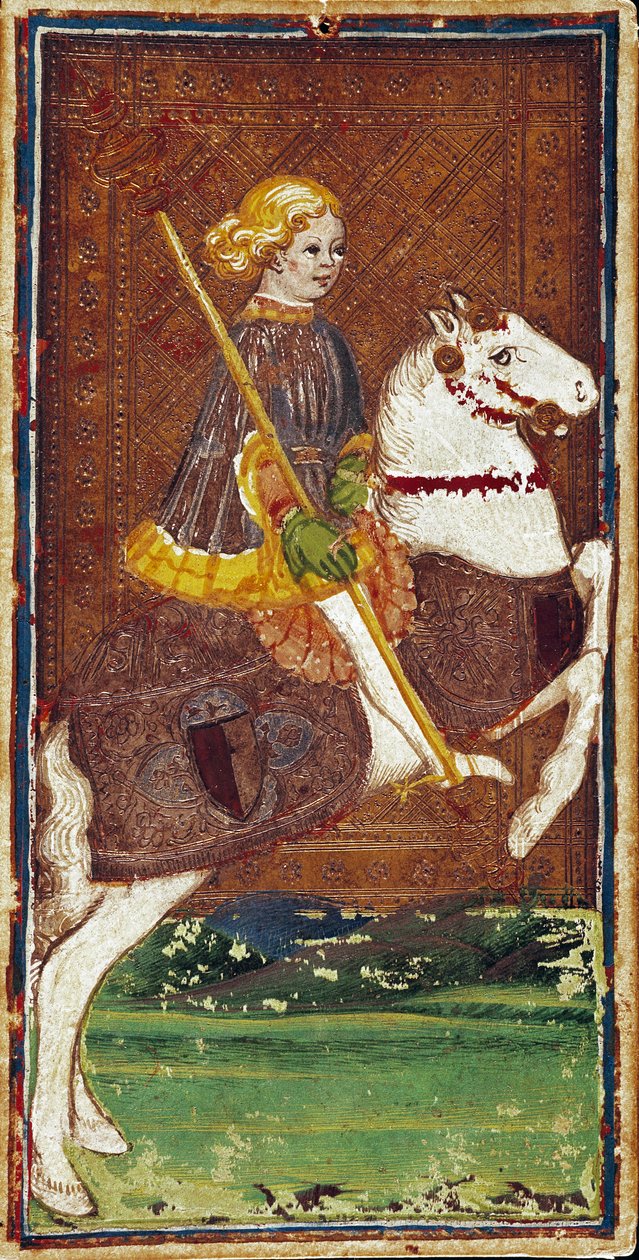 Kart over Tarot-spillet til Visconti-familien til Bonifacio Bembo (1420-1482), midten av 1400-tallet - Bergamo, Galleria dell'Accademia Carrara (Carrara Academy Gallery) av Bonifacio Bembo