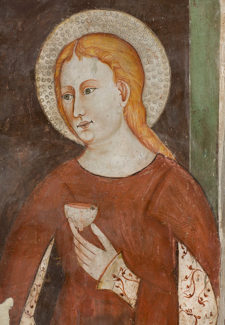 North Transept, alteret til St. Michael the Archangel, Bak altertavlen fresker av Bonifacio Bembo, Sant