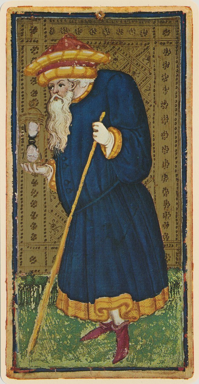 Eremitten, fascimile av et tarotkort fra 'Visconti'-stokken, 1441-47 av Bonifacio Bembo