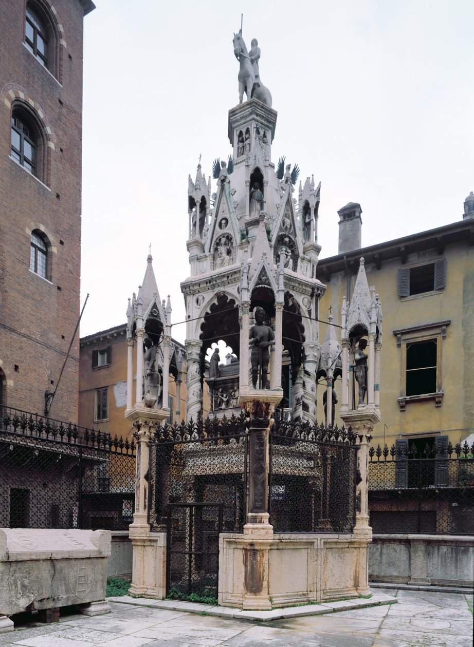 Begravelsesmonument til Cansignorio Della Scala (1340–75) av Bonino da Campione