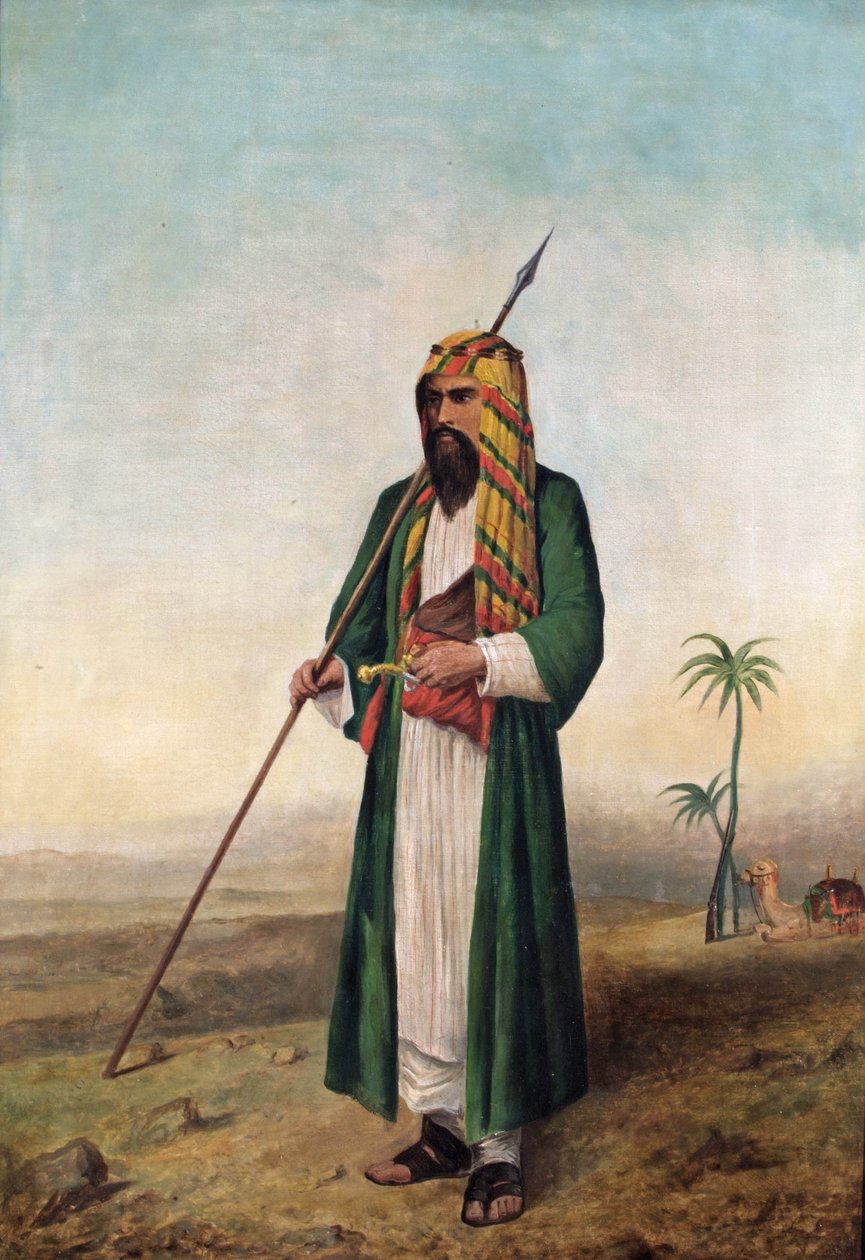 Sir Richard Burton i arabisk kjole, ca. 1853 av Borgo Caratti