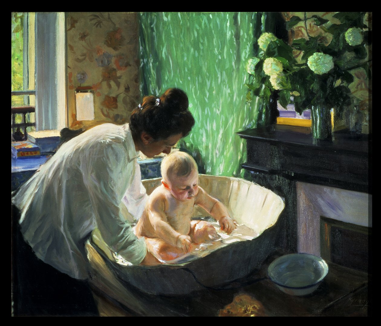 Morgen, 1910 av Boris Mikhailovich Kustodiev