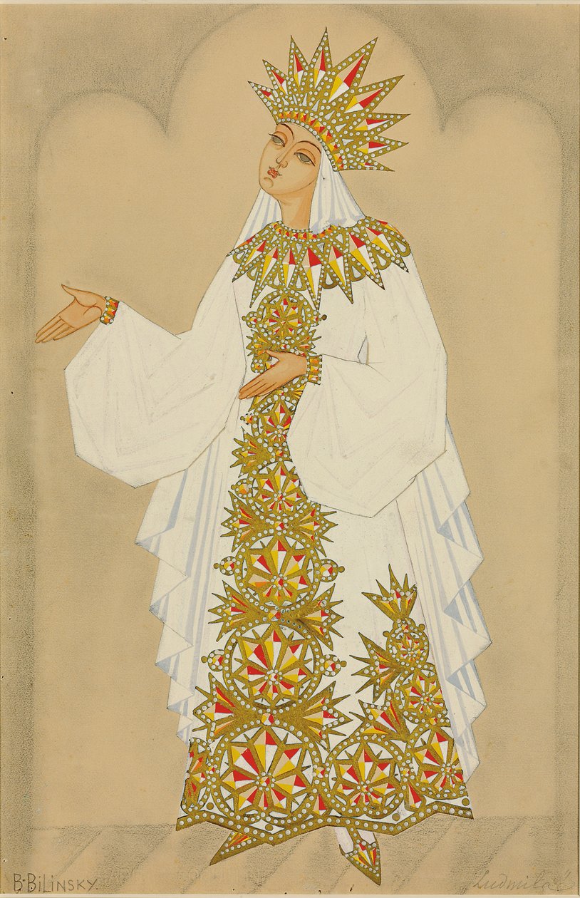 Kostymedesign for Ludmila fra operaen 