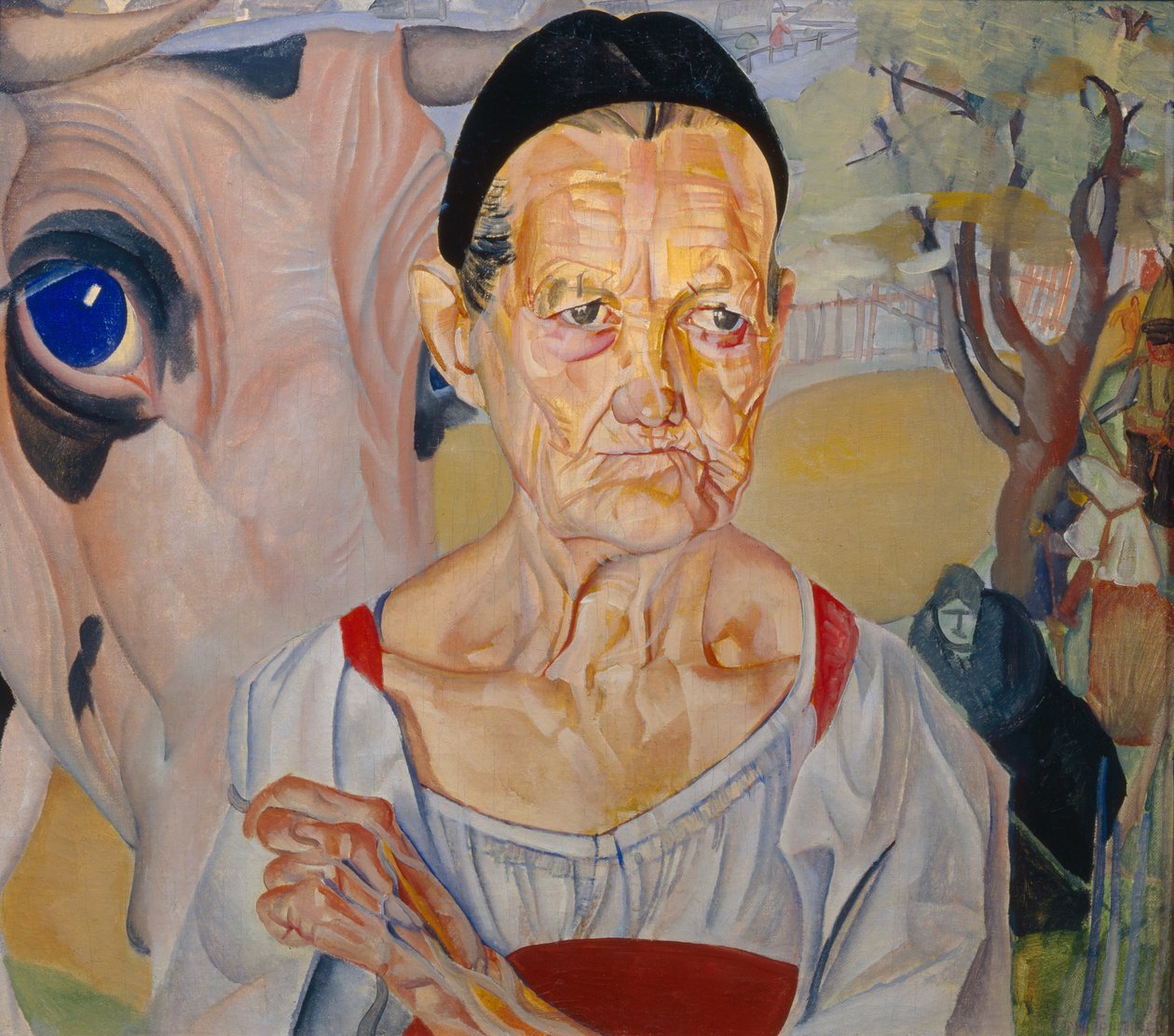 Dairywoman From the Cycle The Faces of Russia, 1917 av Boris Dmitrievich Grigoriev