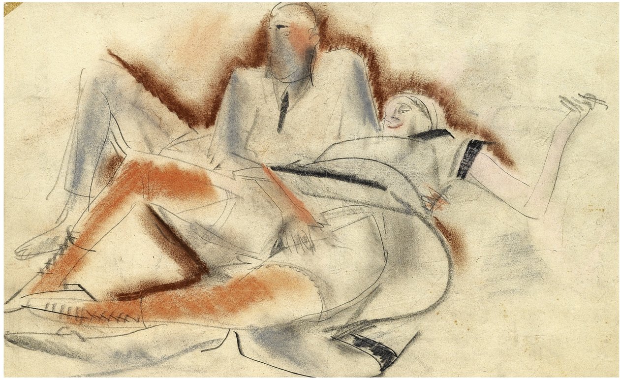 Erotisk tegning av Boris Dmitrievich Grigoriev