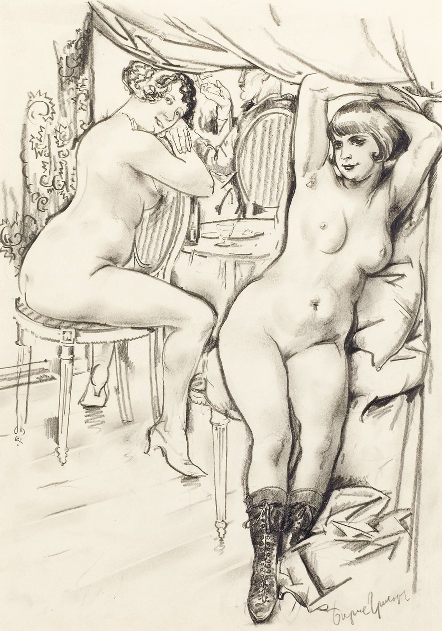 Prostituerte av Boris Dmitrievich Grigoriev