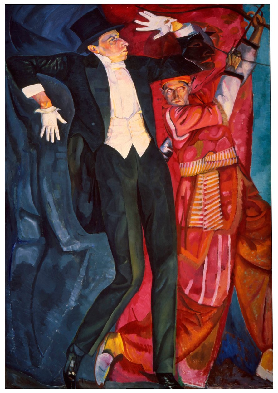 'Portrett av sceneprodusenten Vsevolod Meyerhold', 1916 av Boris Grigor