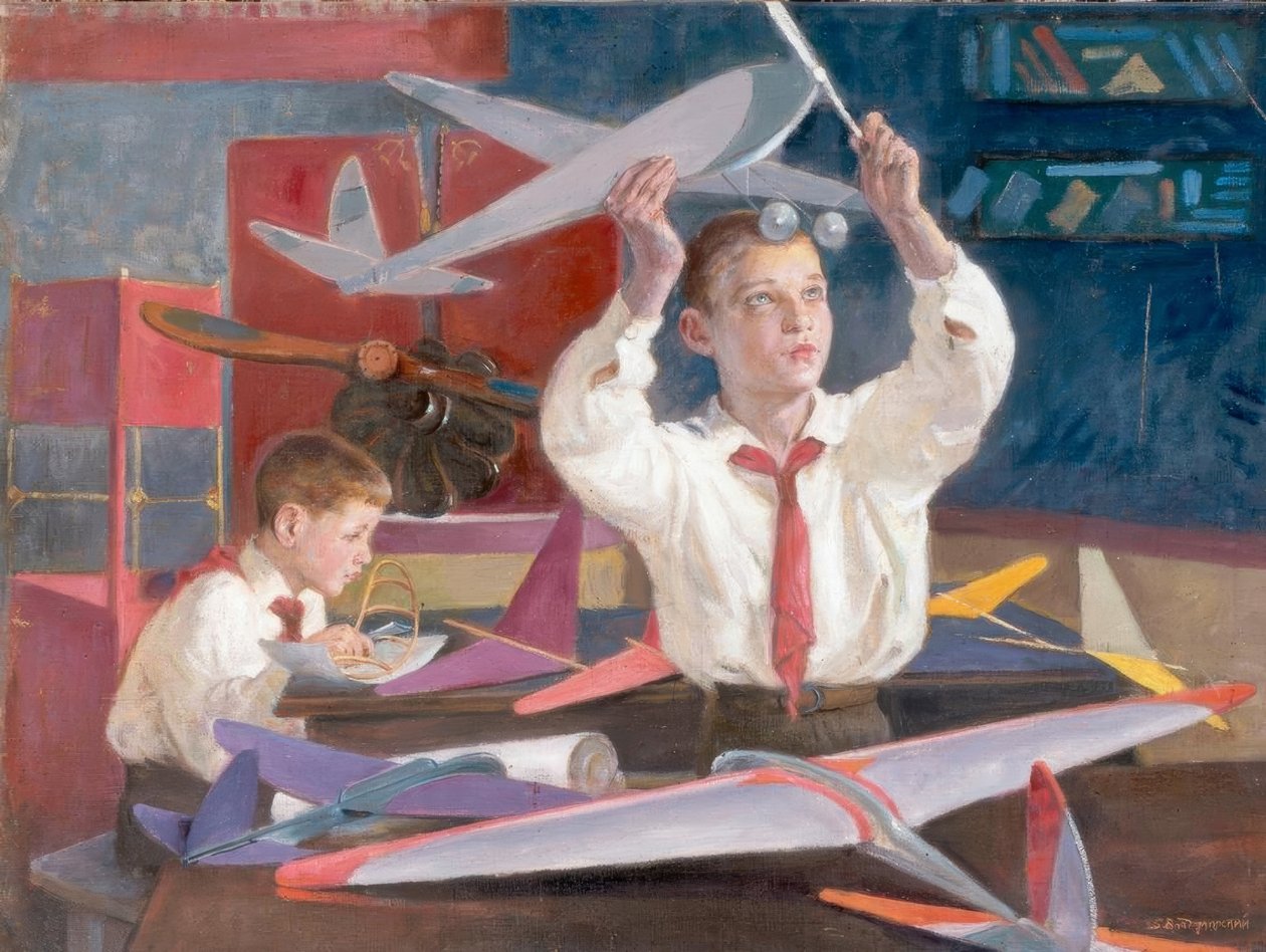 Unge aerodynamikere pionerer av Boris Jeremejewitsch Wladimirski