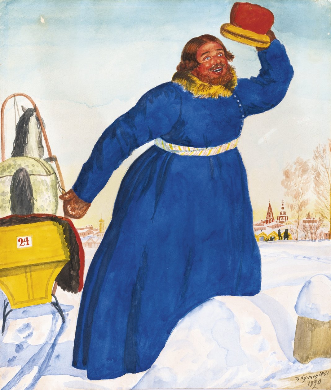Kusk, 1920 av Boris Mikhailovich Kustodiev