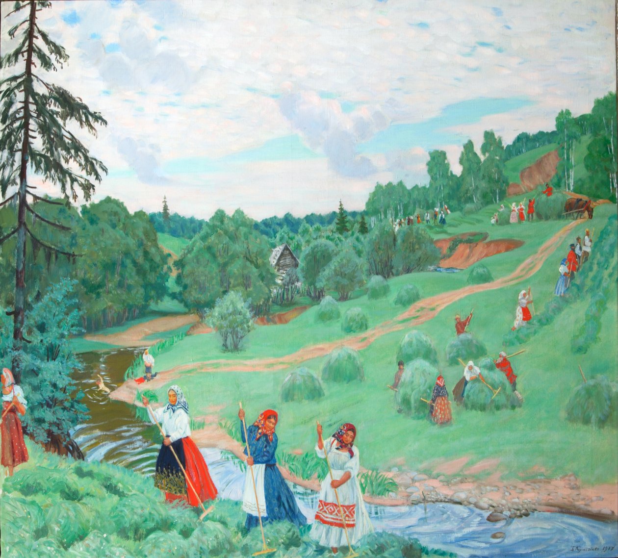 Hei Making, 1918 av Boris Mikhailovich Kustodiev