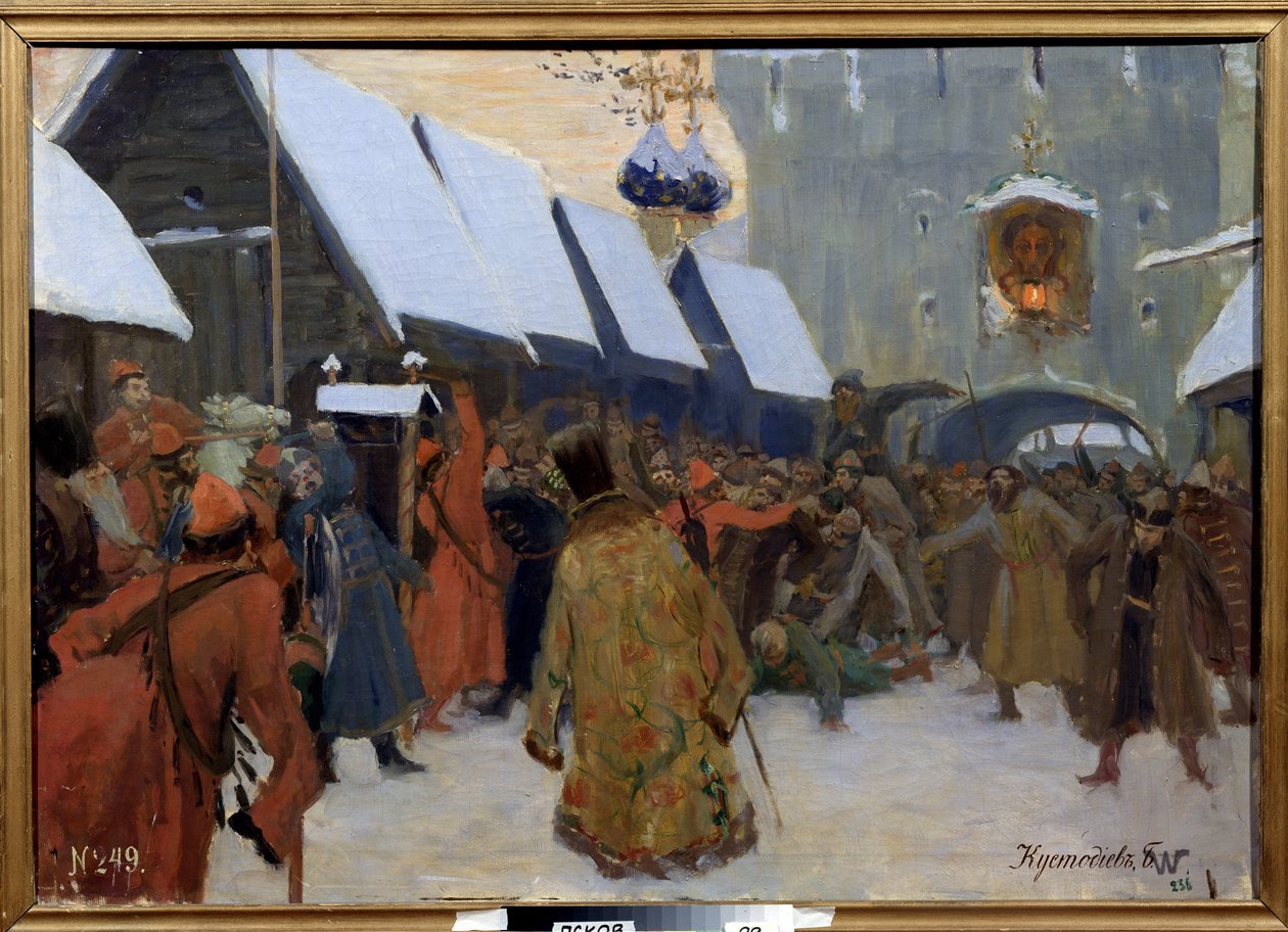 Folkets opprør mot boyarene (boyar, boyar). (People