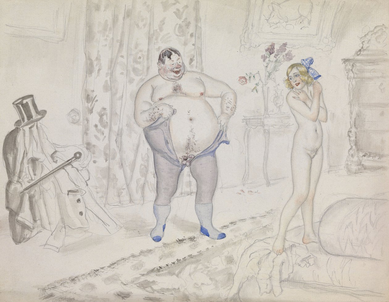 Rendezvous sent på kvelden av Boris Mikhailovich Kustodiev