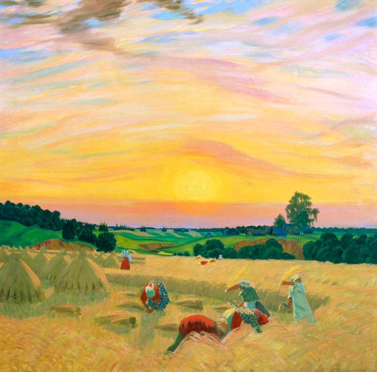 Høsten, 1914. av Boris Mikhailovich Kustodiev