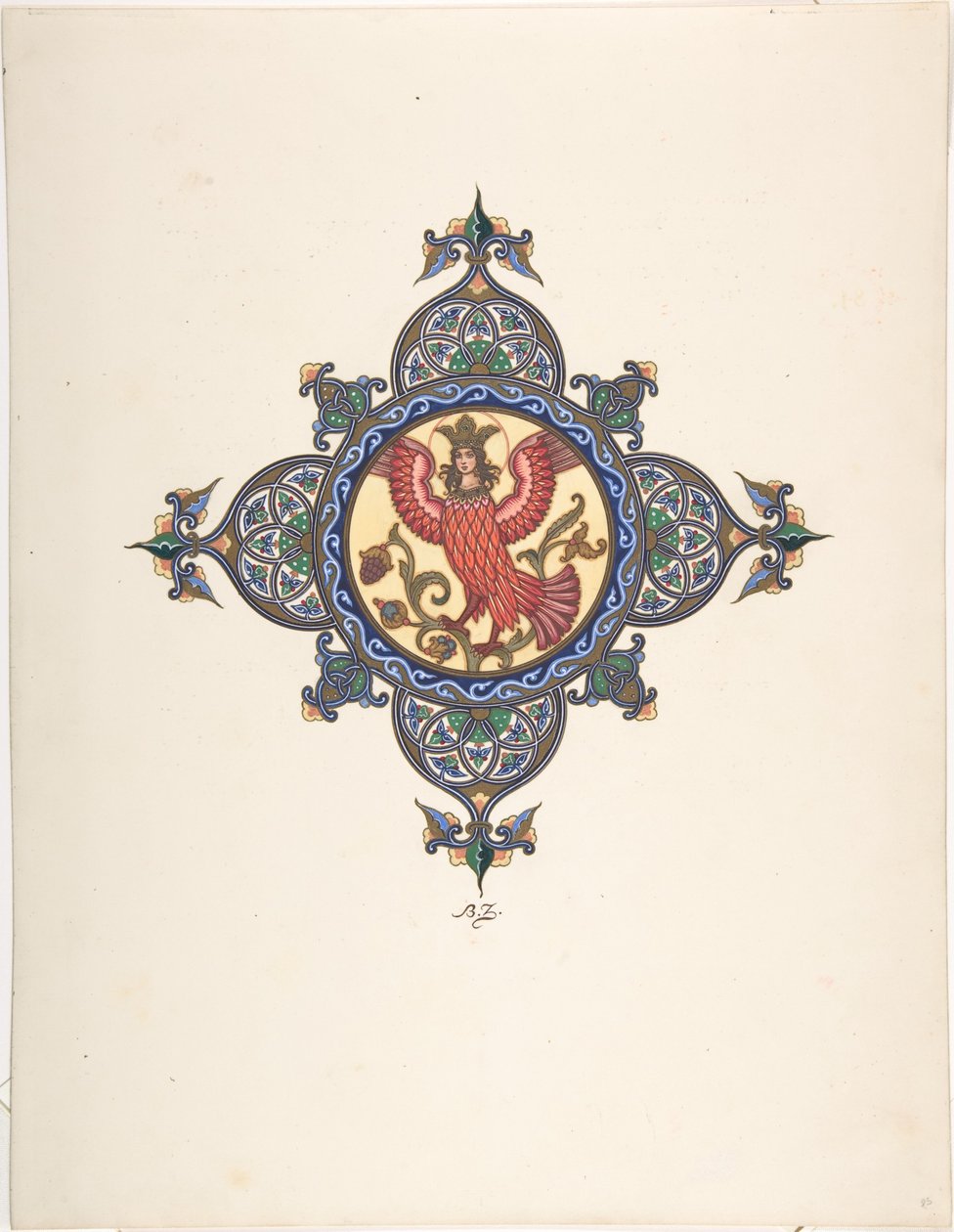 Firebird som Tsarevna, ca. 1925 av Boris Vasilievich Zvorykin