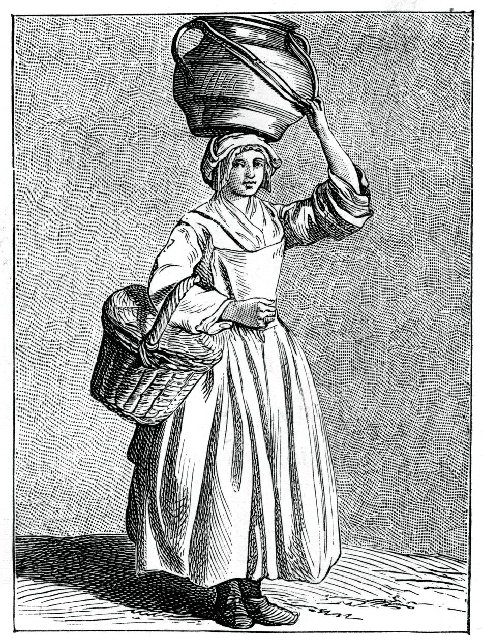 En melkepike, 1737-1742. av Bouchardon