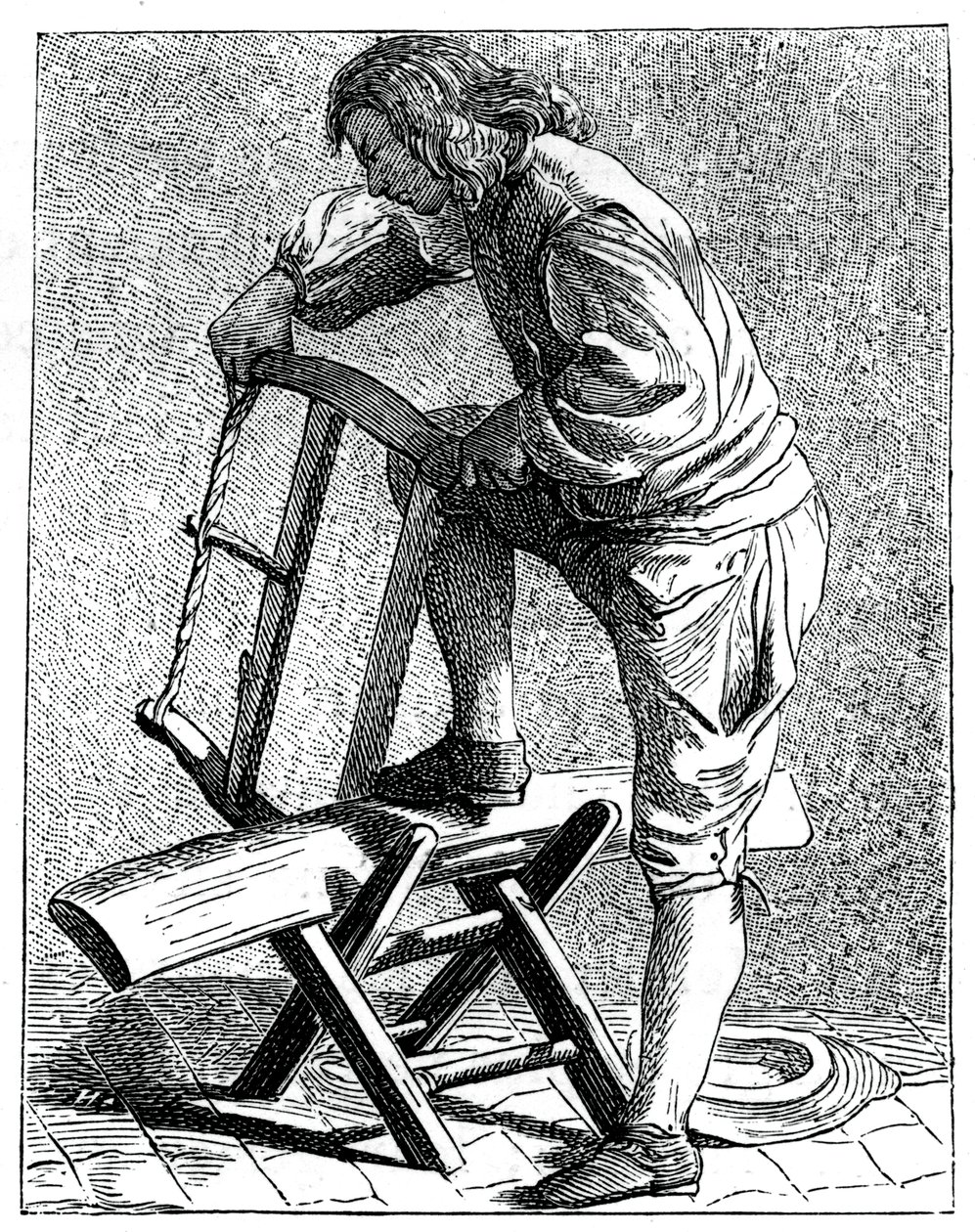 En vedskjærer, 1737-1742. av Bouchardon