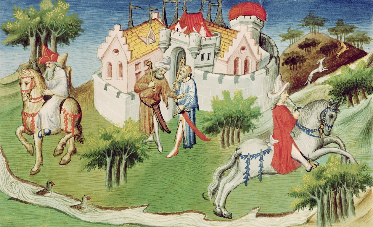 Ms 2810 f.38, palasset til den store khans sønn i Peking, fra 