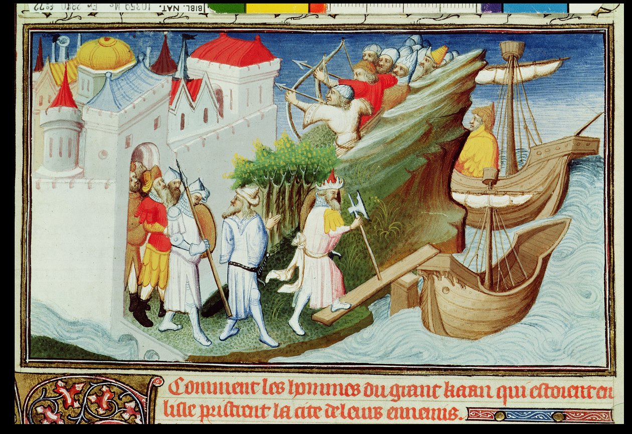 Fr 2810 f.72, The Great Khans soldater tar øya Sypangu, fra 