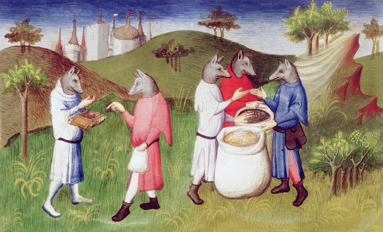 Fr 2810 f.76v, ulvehodede mennesker på Andamanøyene i Det indiske hav, fra 