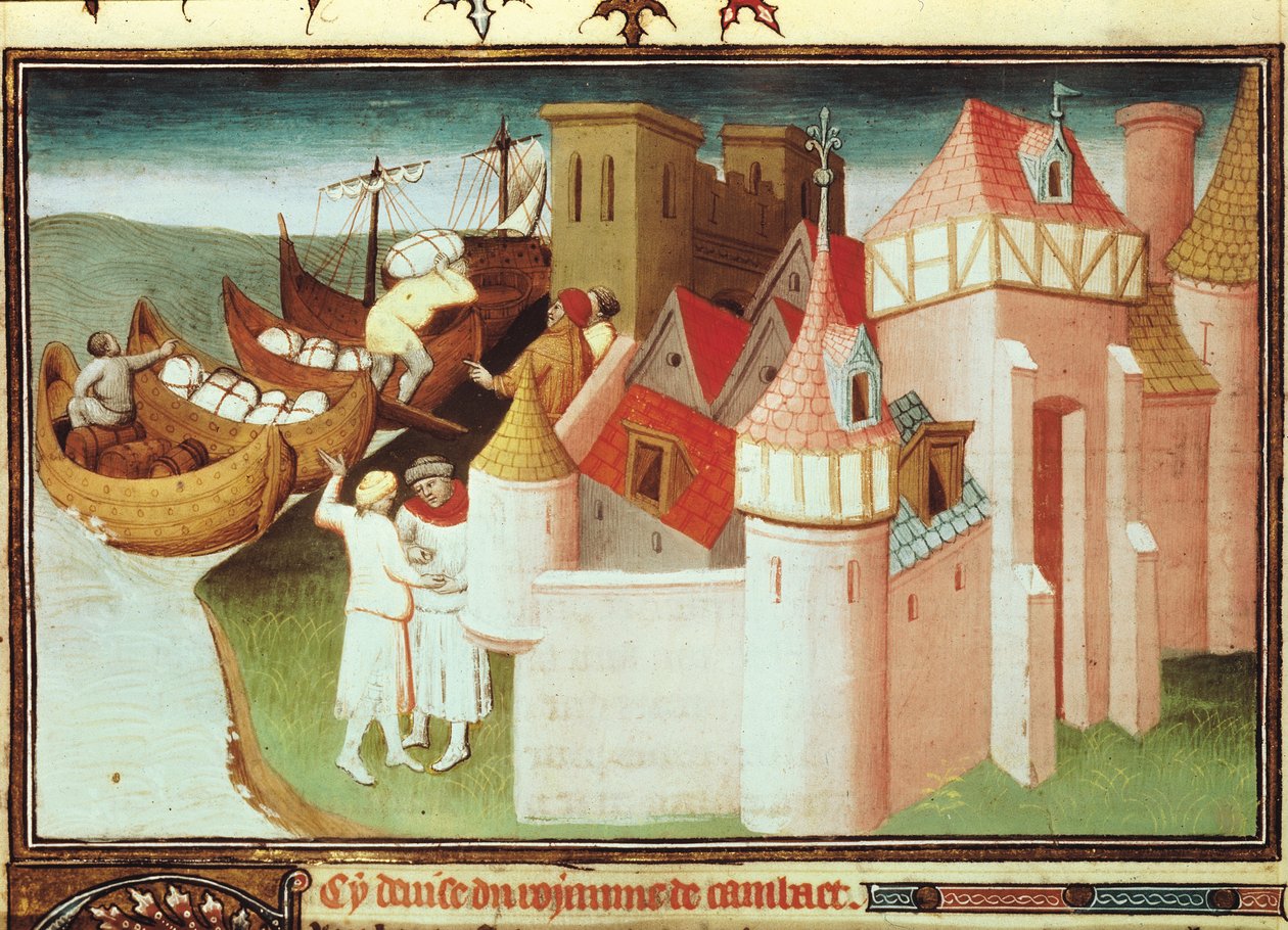 Fr 2810 f.86v, handel i Cambaybukta, India, fra 