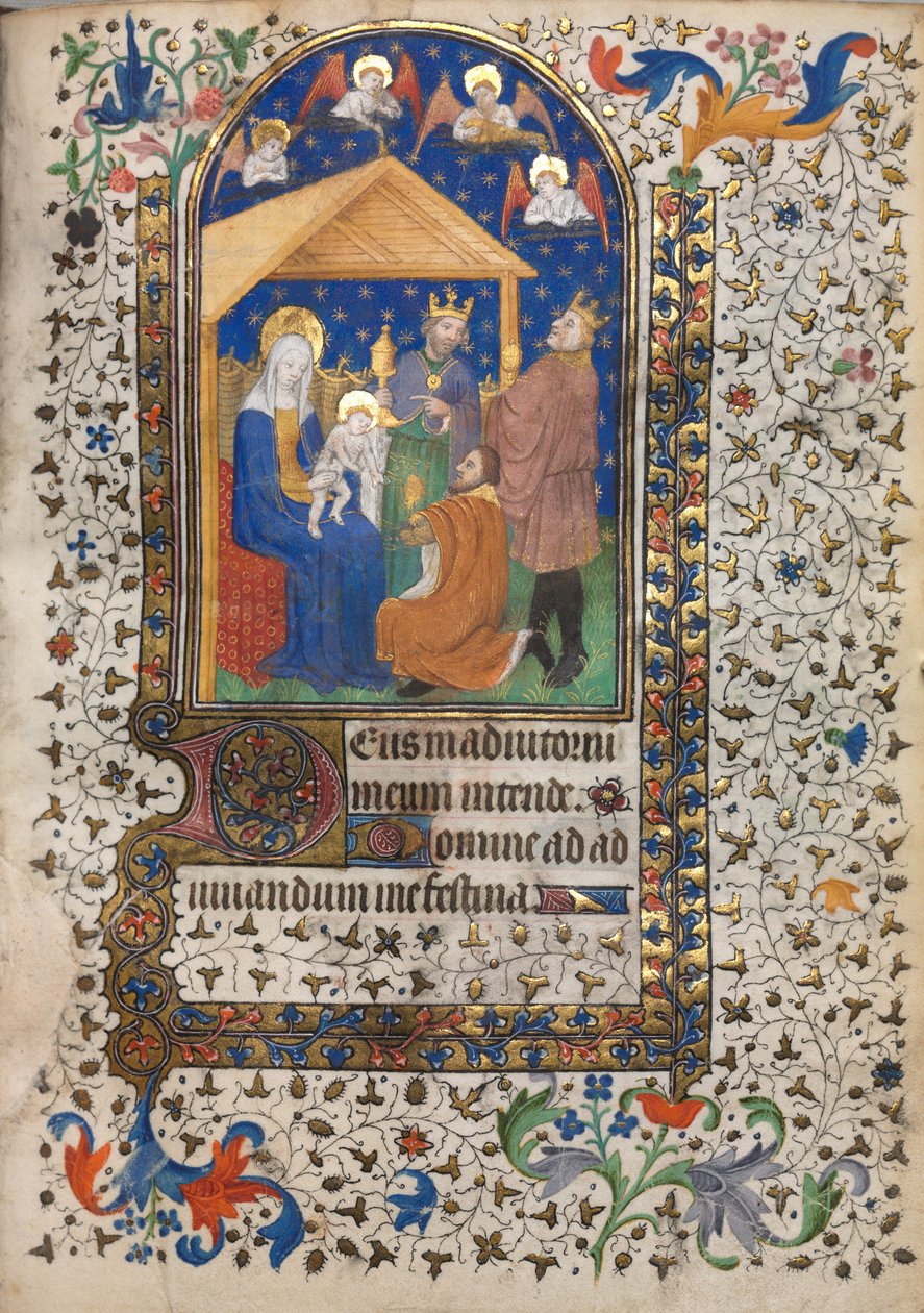 Timebok Bruk av Paris: Tilbedelse av magi, ca. 1420. av Boucicaut Master