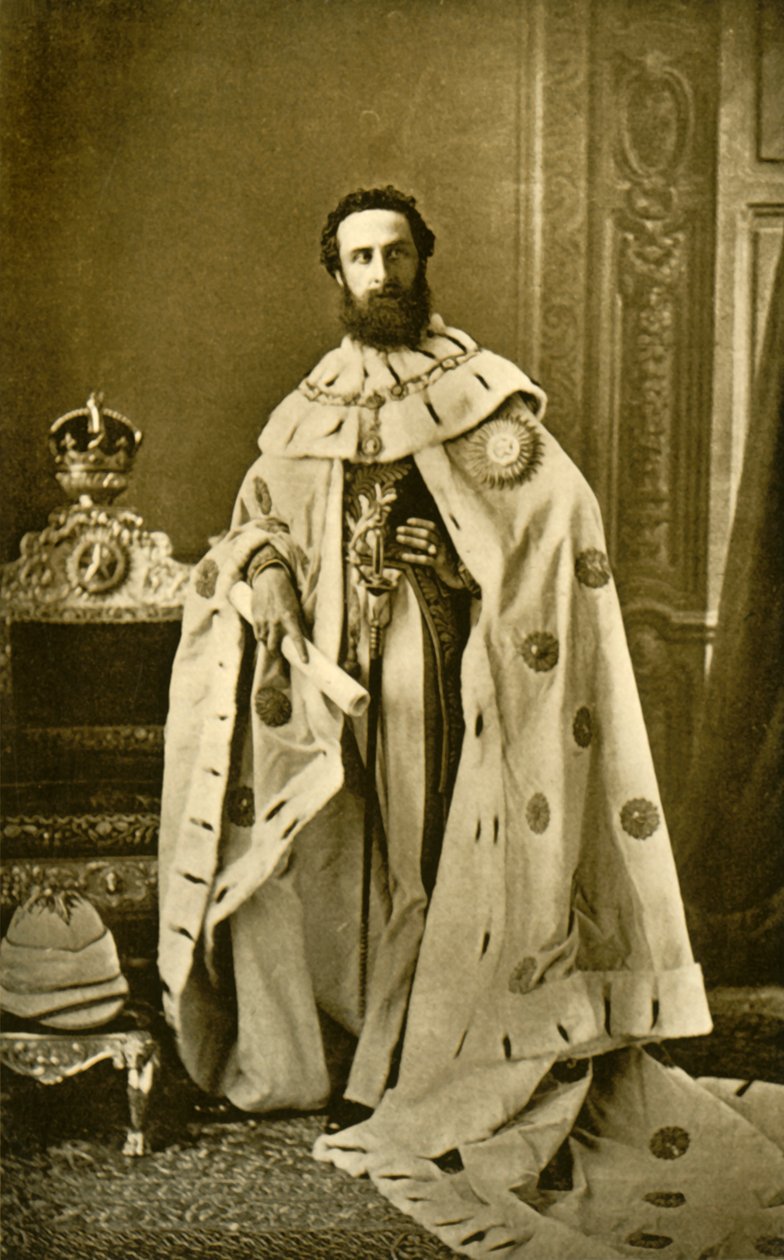 Lord Lytton, c1877, 1901. av Bourne and Shepherd