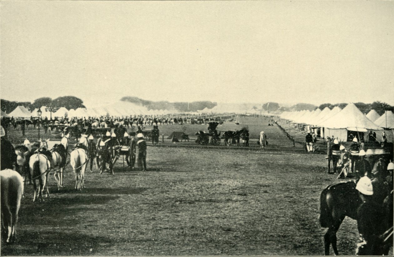 Viceroys Camp ved Imperial Assemblage, januar 1877, 1901. av Bourne and Shepherd