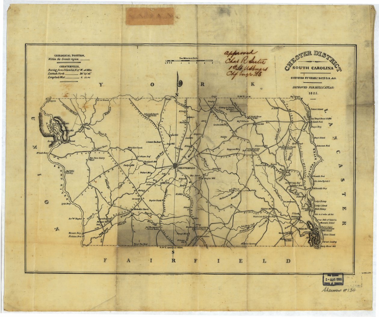 Chester District, South Carolina LOC av Boyd Mills