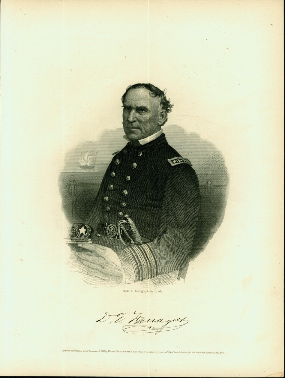 David Farragut, admiral (union) av Brady