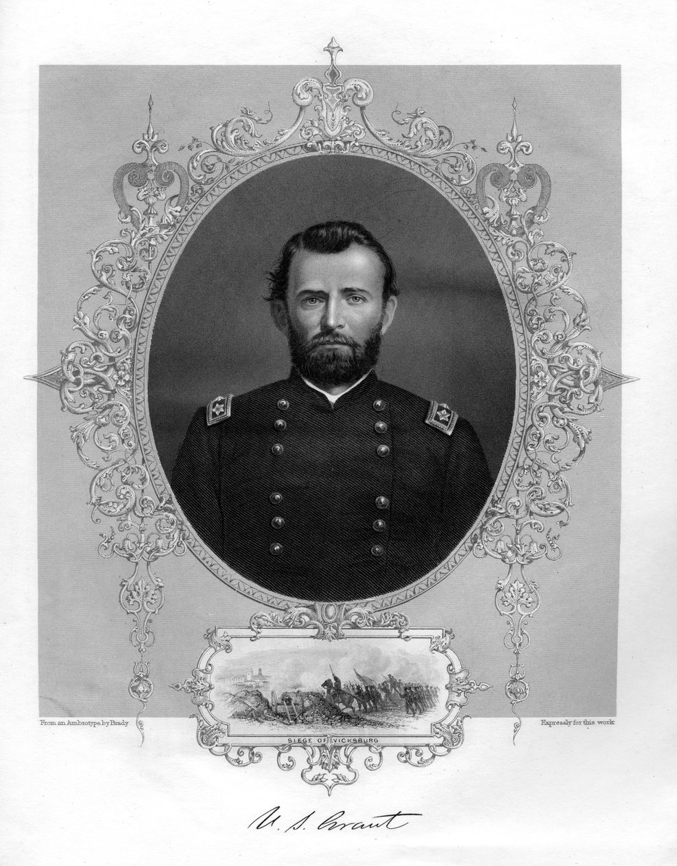 Ulysses S Grant , amerikansk general og 18. president i USA, 1862-1867. av Brady